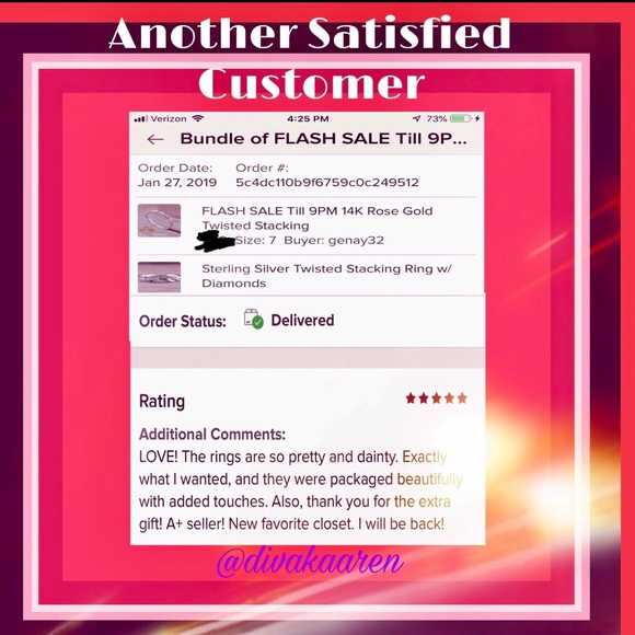 14K Gold Plated Twisted Ring stacking | Band - Picture 5 of 8